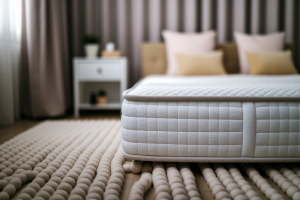 matelas-sol-tapis-epais-rideaux