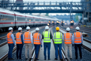 ouvriers-gilets-casques-rails