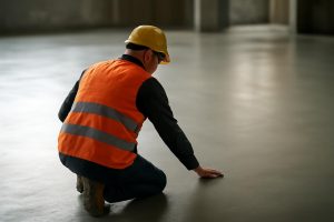 ouvrier-construction-sol-beton-lisse