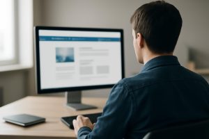 personne-bureau-ordinateur-piece-floue