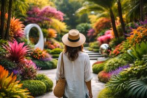 jardin-moderne-plantes-sculptures-exotiques