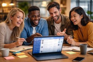 personnes-table-ordinateur-portable-collaboration