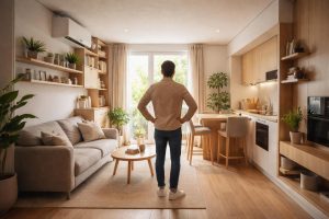 appartement-moderne-personne-mobilier-lumiere-naturelle