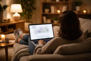 personne-assise-salon-moderne-ordinateur