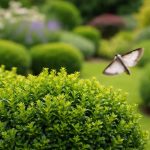jardin-buis-papillon-pyrale-flou