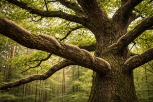 chene-chenilles-processionnaires-foret-floue