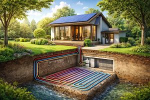 maison-moderne-verte-geothermie-panneaux-solaires