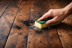 parquet-bois-ancien-main-eponge