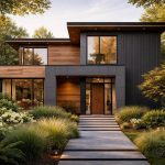maison-moderne-bardage-vegetation-luxuriante